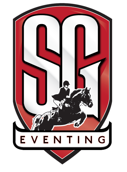 SG Eventing logo of equestrian jumping a horse